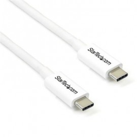 CABLE STARTECH THUNDERBOLT 3 MACHO 2M BLANCO TBLT3MM2MW