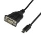CABLE USB STARTECH TIPO C A SERIAL DB9 40CM NEGRO ICUSB232PROC