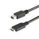 ADAPTADOR STARTECH USB C A MINI DISPLAYPORT 1M NEGRO CDP2MDPMM1MB