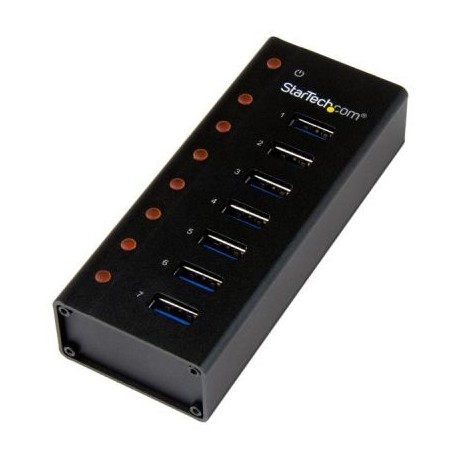 HUB STARTECH USB 3.0 7 PUERTOS 5000 MBIT/S NEGRO ST7300U3M