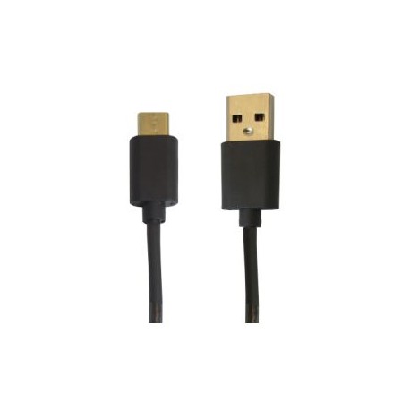 CABLE USB-C OVALTECH OVCAB-C004 2 METRO CARGA Y DATOS COLOR NEGRO