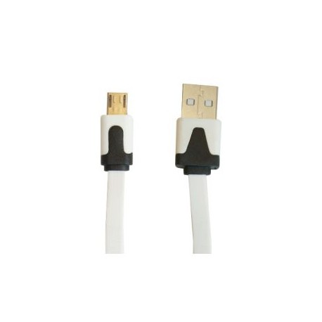 CABLE USB A MICRO USB OVALTECH OVCAB-U003 2MTR BLANCO