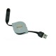 CABLE MICRO USB NACEB TECHNOLOGY NA-603B MACHO - HEMBRA COLOR BLANCO