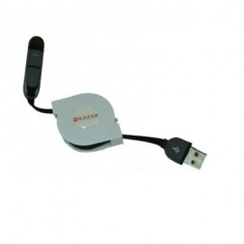 CABLE MICRO USB NACEB TECHNOLOGY NA-603B MACHO - HEMBRA COLOR BLANCO