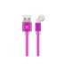 CABLE LIGHTNING NACEB TECHNOLOGY NA-591ROS 1 METRO COLOR ROSA