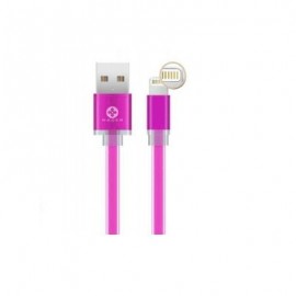 CABLE LIGHTNING NACEB TECHNOLOGY NA-591ROS 1 METRO COLOR ROSA