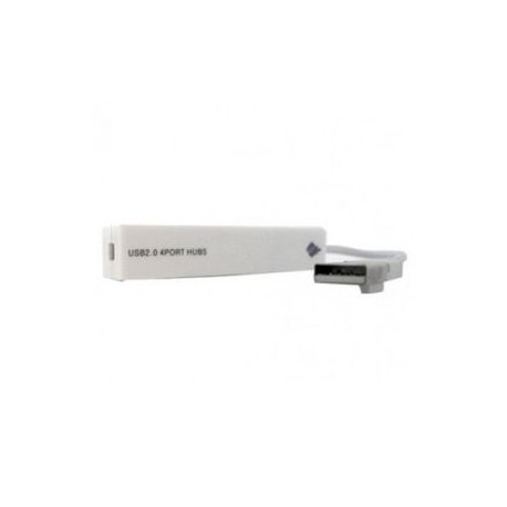 HUB USB BROBOTIX 980287B USB 2.0 COLOR BLANCO CON 4 PUERTOS USB