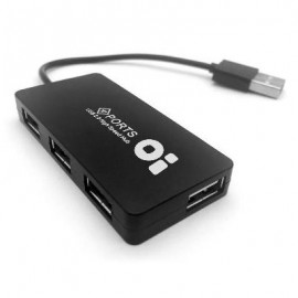 HUB USB BROBOTIX NEGRO 4 PUERTOS 180455