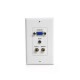 STERTECH PLACA D.PARED VGA C. TOMA MINI-JACK 3.5mm, RCA VGAPLATERCA