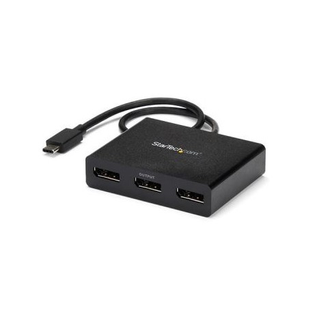 STARTECH ADAPTADOR MST USB-C A DISPLAYPORT 3PTS 3840x2160 MSTCDP123DP