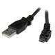 Cable 1m Micro USB B a USB A Acodado Hacia Arriba  STARTECH USBAUB1MU