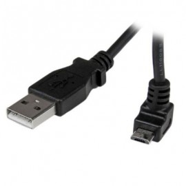 Cable 1m Micro USB B a USB A Acodado Hacia Arriba  STARTECH USBAUB1MU