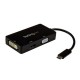 MINI ADAPTADOR MULTIPUERTOS STARTECH USB-C A HDMI DVI VGA