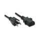 CABLE DE PODER MANHATTAN IEC 60320 A NEMA 5-15 3 METROS NEGRO 323338