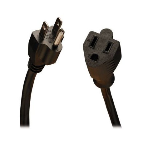 CABLE EXTENSION ALIMENTACION TRIPPLITE 5-15P A 5-15R 10A 120V 7.62MTS