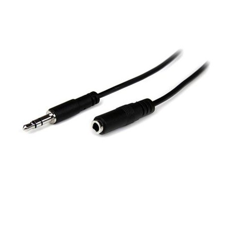 Cable 2m Extension  MiniJack 3.5 Macho a Hembra  STARTECH MU2MMFS
