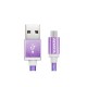 CABLE ADATA MICRO USB DE 100CM Y 2.4A MORADO (AMUCAL-100CMK-CPU)