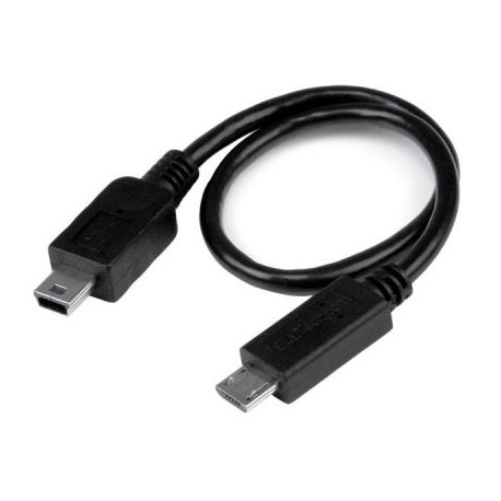 CABLE ADAPTADOR STARTECH.COM USB OTG MICRO USB -MINI USB 20CM