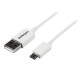 Cable 1m Micro USB B a USB A  Adaptador Blanco STARTECH USBPAUB1MW