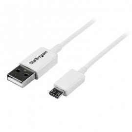 Cable 1m Micro USB B a USB A  Adaptador Blanco STARTECH USBPAUB1MW