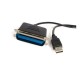 Cable 1.8m Adaptador impresora  Centronics a USB A  STARTECH ICUSB1284