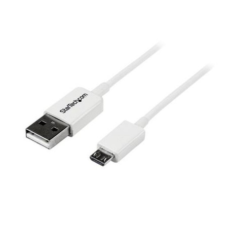 Cable 50cm Micro USB B a USB A  Adaptador Blanco STARTECH USBPAUB50CMW