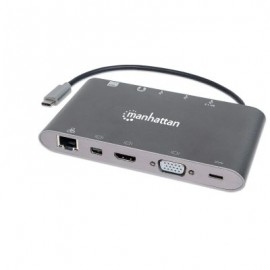 ESTACION DE ACOP MANHATTAN SUPERSPEED USB-C MACHO 7 EN 1 152808