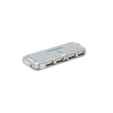 CONCENTRADOR HUB MANHATTAN USB V2.0  4 PTOS MINI SIN FUENTE 160599