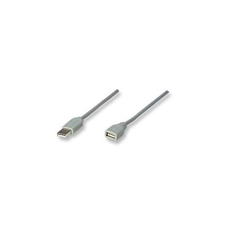 CABLE MANHATTAN USB EXTENSION 1.8M GRIS 165211