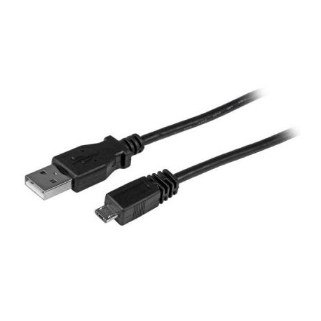 Cable 30cm Micro USB B a USB A  Macho a Macho Negro STARTECH UUSBHAUB1