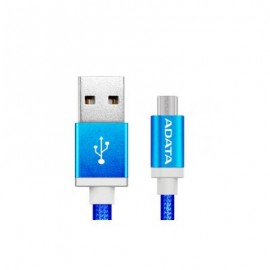 CABLE ADATA MICRO USB DE 100CM Y 2.4A AZUL (AMUCAL-100CMK-CBL)