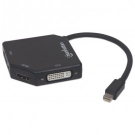 CABLE ADAPTADOR MANHATTAN MINI DISPLAYPORT A HDMI VGA DVI 4K 207720