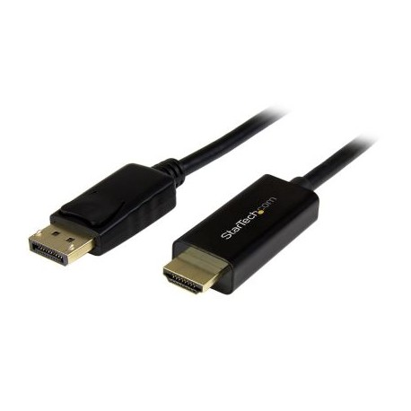 CABLE STARTECH CONVERTIDOR DISPLAYPORT A HDMI 2M NEGRO DP2HDMM2MB