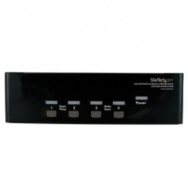 SWITCH KVM P/4 PC  2 PANTALLAS DVI VGA AUDIO USB  STARTECH SV431DDVDUA