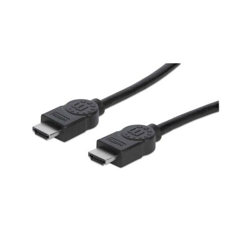 CABLE MANHATTAN HDMI CON ETHERNET HDMI MACHO 2 METROS NEGRO 393751