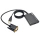 ADAPTADOR TRIPP LITE VGA HD15 / USB A MACHO A HDMI P116-003-HD-U