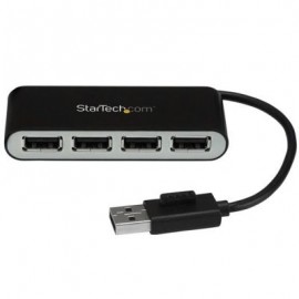 STARTECH HUB USB 2.0 4 PUERTOS PORTATIL PC LINUX MAC ST4200MINI2