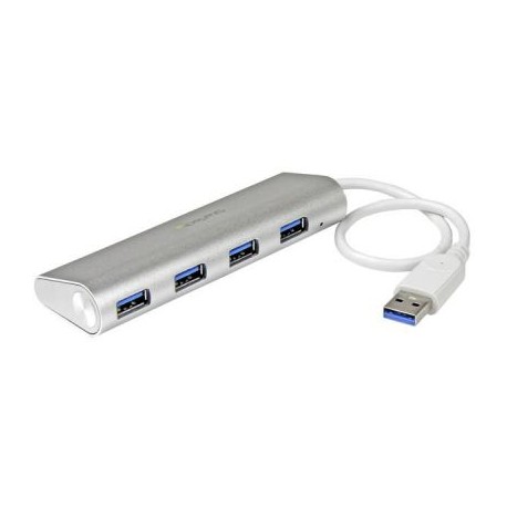 STARTECH HUB PORTATIL USB 3.0 4 PTOS C. CABLE MAC LINUX PC ST43004UA