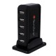 HUB CONCENTRADOR USB 2.0 TECHZONE 7 PUERTOS USB A CABLE ALIMENTACION