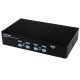 CONMUTADOR KVM 4 PTOS  VGA AUDIO HUB USB PARA RACK STARTECH SV431USBAE