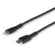 CABLE USB-C A LIGHTNING STARTECH 1M CERTIFICADO NEGRO RUSBCLTMM1MB