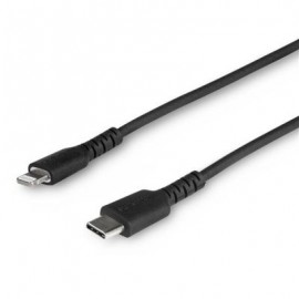 CABLE USB-C A LIGHTNING STARTECH 1M CERTIFICADO NEGRO RUSBCLTMM1MB