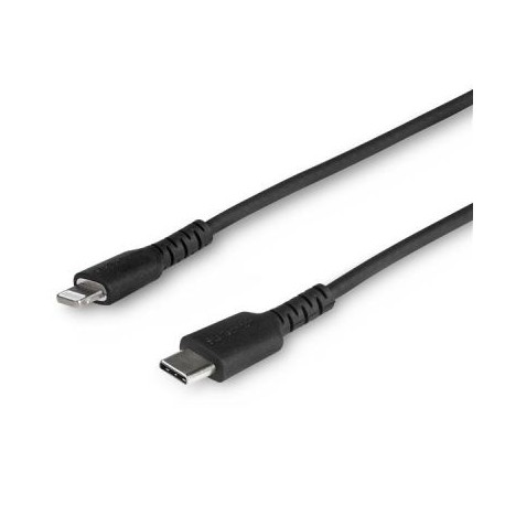 CABLE USB-C A LIGHTNING STARTECH 1M CERTIFICADO NEGRO RUSBCLTMM1MB