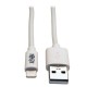 CABLE TRIPP LITE USB A LIGHTNING 24CM BLANCO M100-010-WH