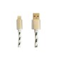 CABLE LIGHTNING OVALTECH OVCAB-L005 1 METRO COLOR BLANCO CARGA/DATOS