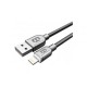 CABLE BLACKPCS COLOR PLATA LIGHTNING 1M CASLTE-3