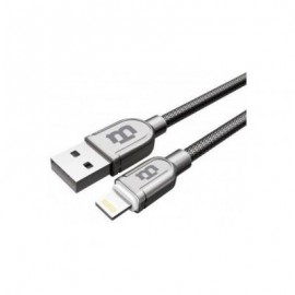 CABLE BLACKPCS COLOR PLATA LIGHTNING 1M CASLTE-3