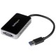 Adaptador Video USB3.0  a VGA con Hub 1 Pto USB  STARTECH USB32VGAEH
