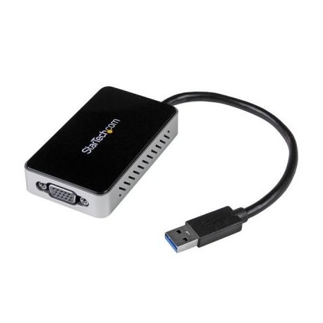 Adaptador Video USB3.0  a VGA con Hub 1 Pto USB  STARTECH USB32VGAEH