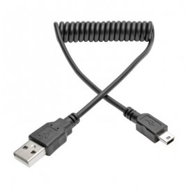 CABLE EN ESPIRAL TRIPP LITE USB A MINI-USB B 1.8M NEGRO U030-006-COIL